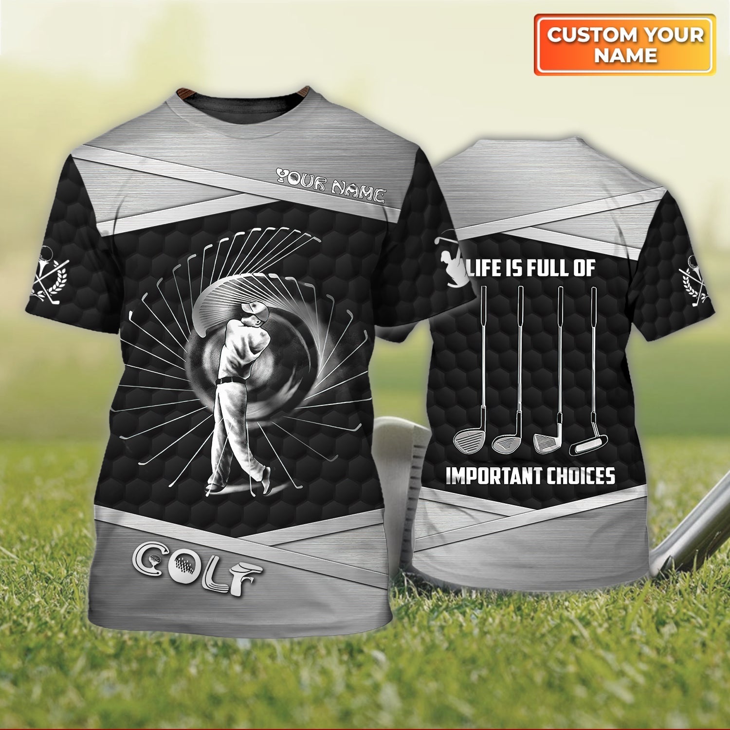 Life Is Full Of Important Choices - Personalized Name 3D Tshirt